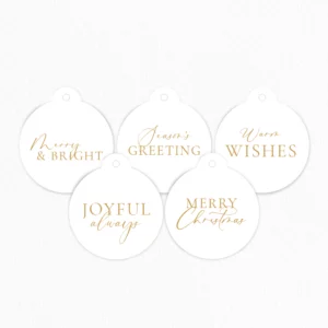 Simplistic Cheer - Gift Tags