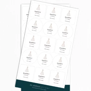 Large Birthday Stickers | 30 Pack Celebration Set